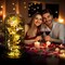 Birthday Gifts for Women,Mothers Day Flowers Gifts for Mom from Daughter Son,Valentines Gifts for Her,Colorful Rainbow Light Up Rose in A Glass Dome Mom Presents for Her Wife Grandma